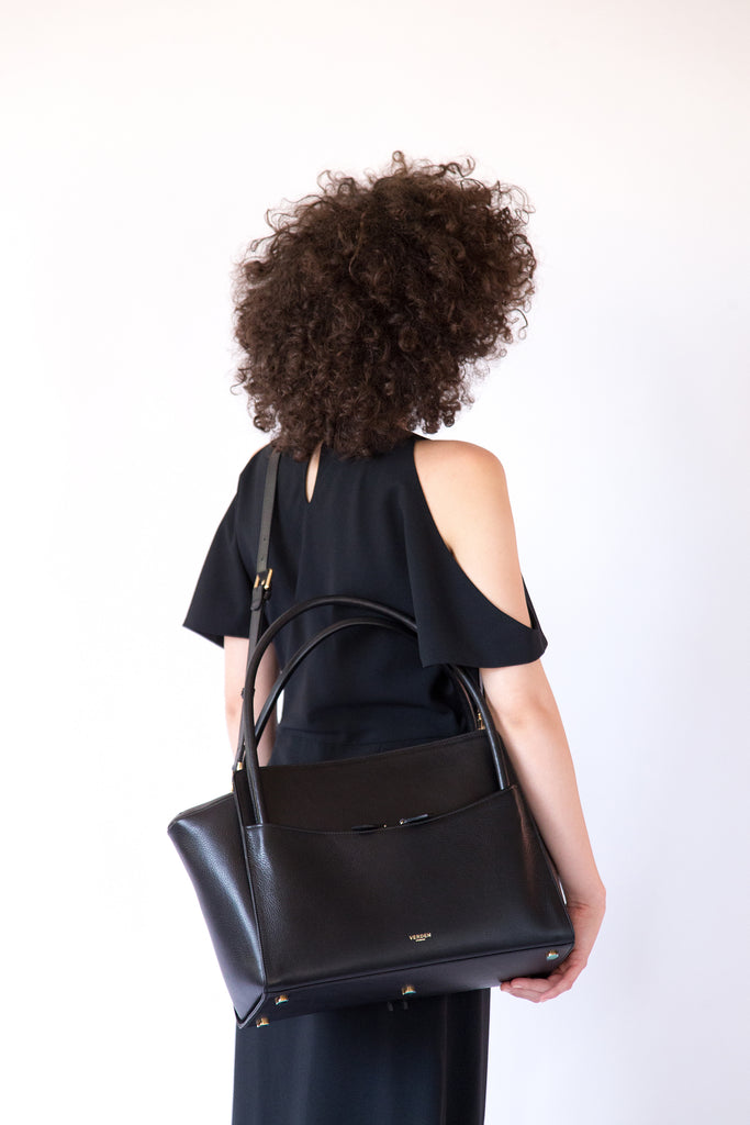 Sleek and functional workbag / business bag - VERDEN STUDIOS - The Moskenes in volcano black