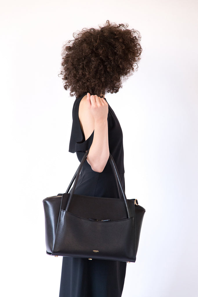 Sleek and functional workbag / business bag - VERDEN STUDIOS - The Moskenes in volcano black