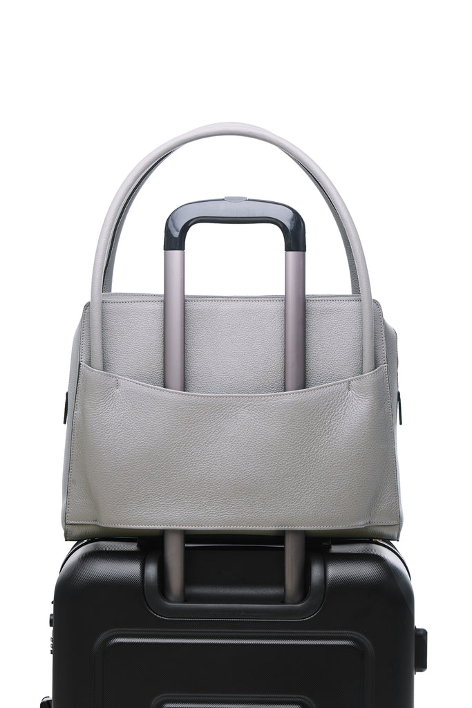 Sleek and functional workbag / business bag - VERDEN STUDIOS - The Skye in stone taupe