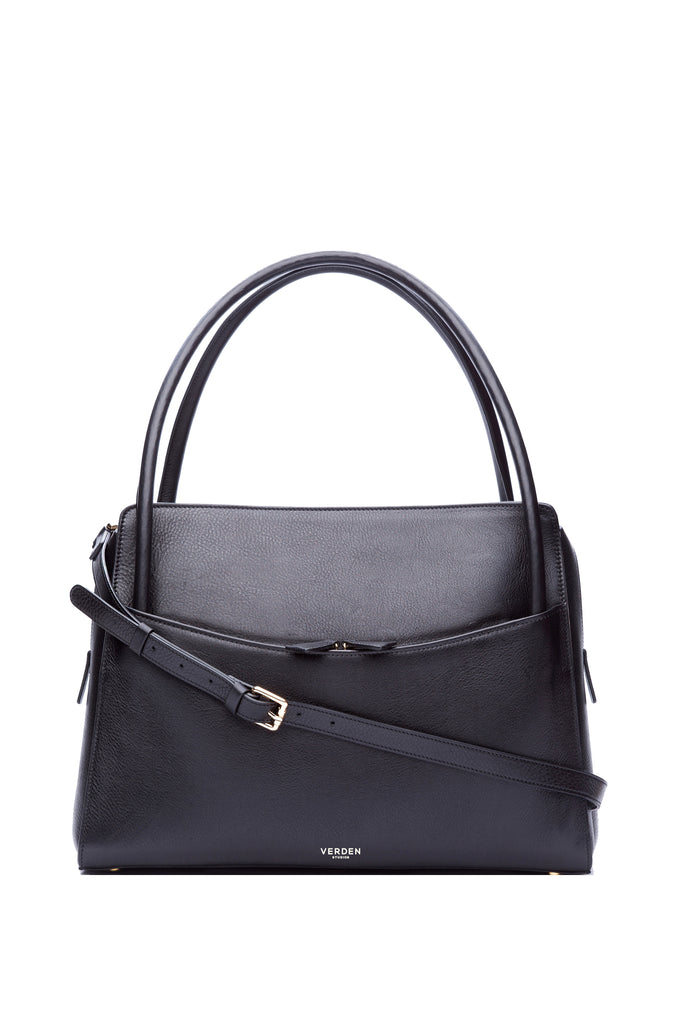 Sleek and functional workbag / business bag - VERDEN STUDIOS - The Skye in volcano black