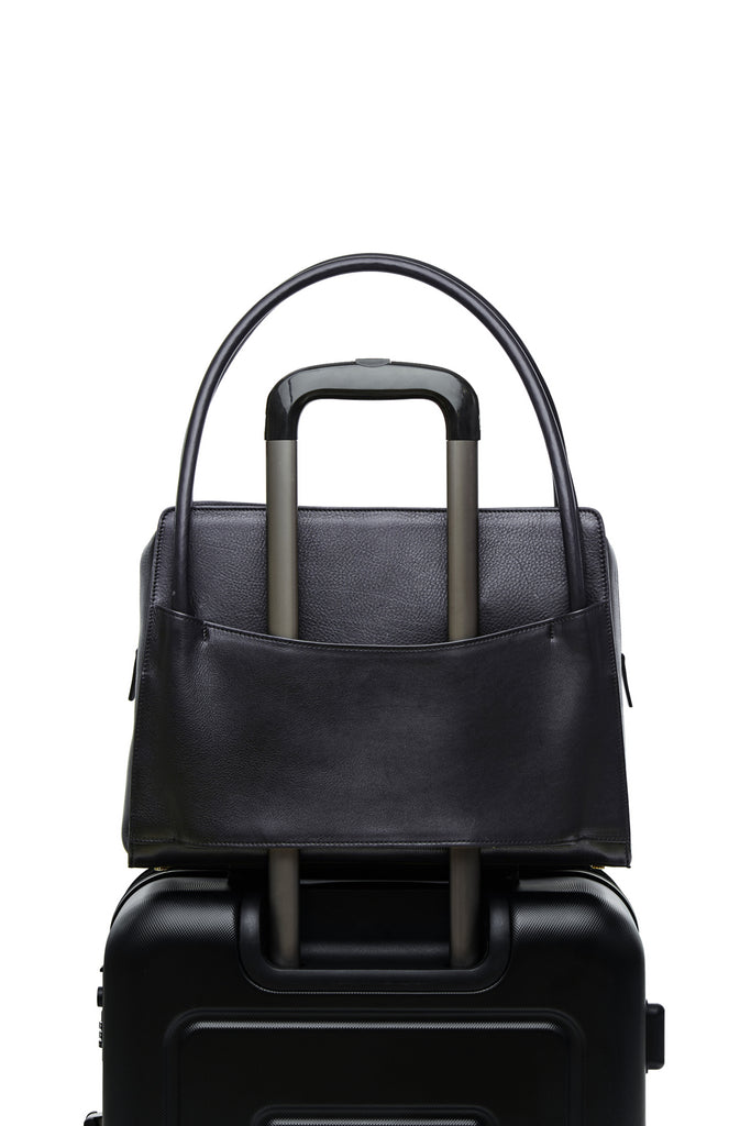 Sleek and functional workbag / business bag - VERDEN STUDIOS - The Skye in volcano black