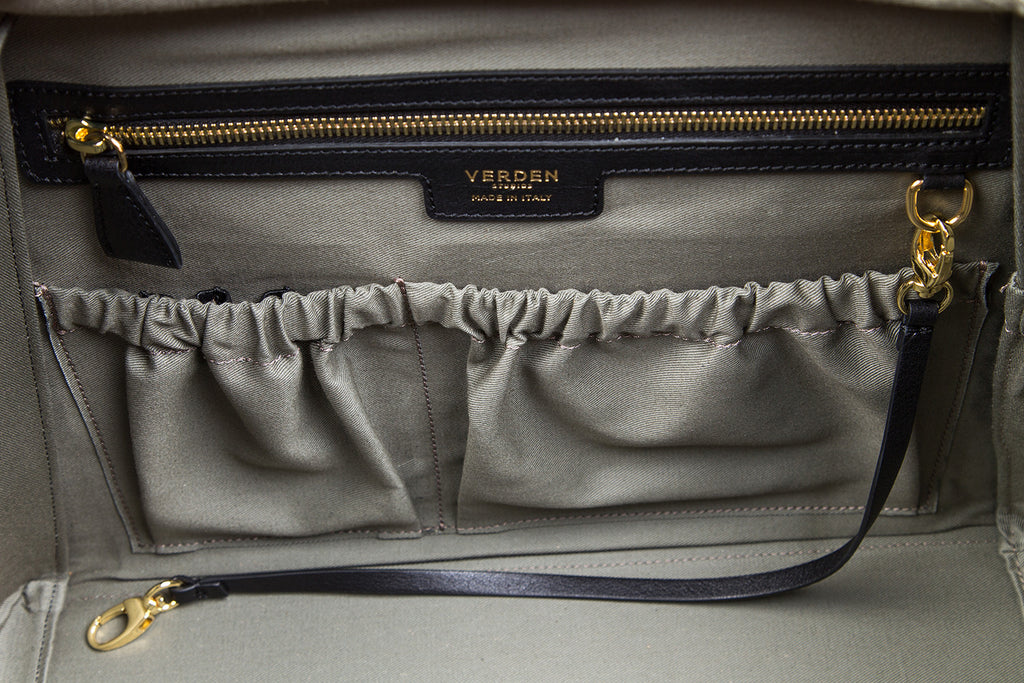 Sleek and functional workbag / business bag - VERDEN STUDIOS - The Skye in volcano black