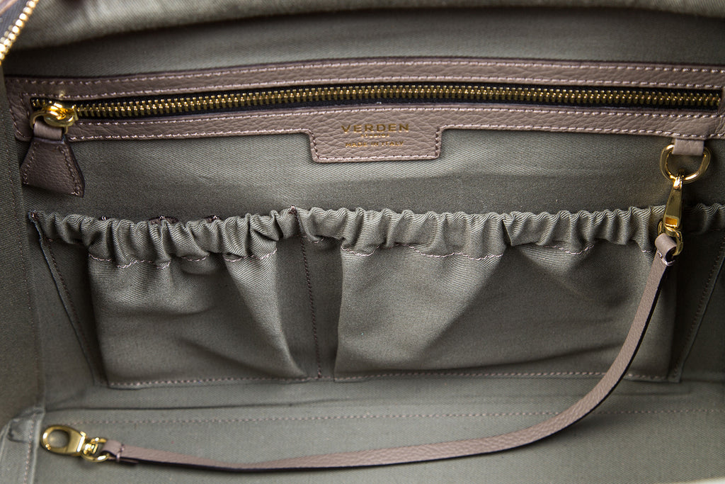 Sleek and functional workbag / business bag - VERDEN STUDIOS - The Skye in stone taupe